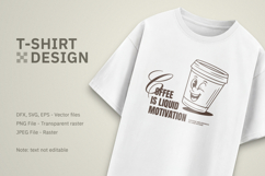 Retro Coffee Mascot T-Shirt Design Product Image 5