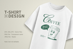 Retro Coffee Mascot T-Shirt Design Product Image 5