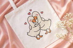 45 Cute Goose SVG &amp; PNG, Valentine's Day Illustrations Product Image 6