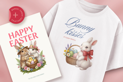 54 Easter Watercolor Clipart PNG, Cute Bunny Rabbit Product Image 6