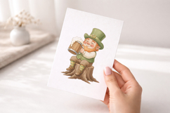 22 Watercolor Leprechaun Clipart, St. Patrick's Day PNG Product Image 7