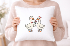 Cute Goose Clipart, 45 Valentine's Day Geese Illustrations Product Image 7