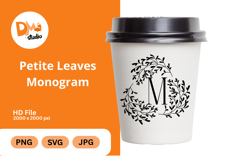 Petite Leaves Monogram Product Image 1