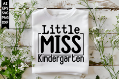 Little Miss Kindergarten Svg, Back to School Svg Design Product Image 1