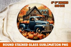 Halloween Round Sublimation| Sublimation | Pumpkin | Fall Product Image 1