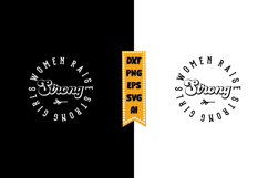 Strong Women Raise Strong Girls Svg Design Product Image 1