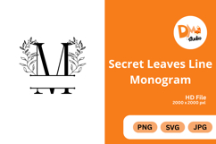 Secret Leaves Line Monogram Product Image 1