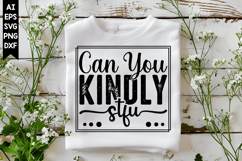 Can You Kindly Stfu Svg, Sarcastic Svg Designs Product Image 1