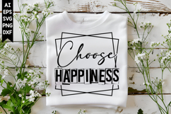 Choose Happiness Svg, Motivation Svg Designs Product Image 1