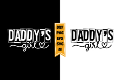 Daddy's Girl Svg, Funny Baby Svg Designs Product Image 1
