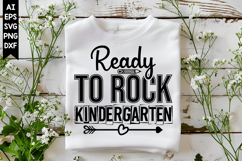 Ready to Rock Kindergarten Svg, Back to School Svg Design Product Image 1