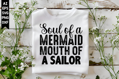 Soul of a Mermaid Mouth of a Sailor Svg, Sarcastic Svg Product Image 1