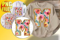 M Doodle Letter Cute Heart Cheerful Valentine! Product Image 1