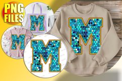 M Doodle Letter Style Print Creative Christmas Design! Product Image 1