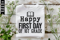 Happy first day of 1st grade Svg, Back to School Svg Designs Product Image 1
