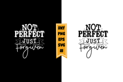 Not Perfect Just Forgiven Svg, Christian Svg Design Product Image 1