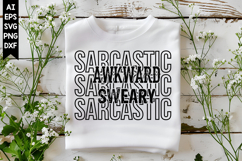 Sarcastic Awkward Sweary Svg, Sarcastic Svg Designs Product Image 1