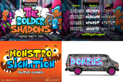 Graffiti Font Bundle Vol. 1 | Urban Vibes 3D Layered Street Product Image 14