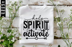 Holy Spirit Activate Svg, Christian Svg Designs Product Image 1