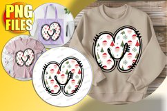 M Doodle Letter Style Clipart Cheerful Winter Design! Product Image 1