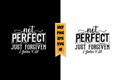 Not Perfect Just Forgiven 1 John Svg, Christian Svg Design Product Image 1
