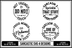 Sarcastic Svg 4 Designs Product Image 1