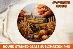 Halloween Round Sublimation| Sublimation | Pumpkin | Fall Product Image 1