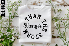 Stronger Than the Storm Svg, Motivation Svg Designs Product Image 1