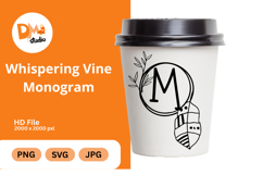 Whispering Vine Monogram Product Image 1