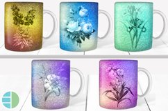 Flowers Mug Sublimation Bundle Watercolor Mug Wrap Designs Product Image 3