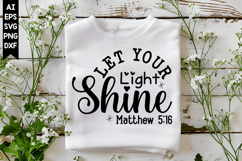 Let Your Light Shine Matthew Svg, Christian Svg Designs Product Image 1