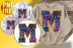 M Doodle Letter Style Glyph Cheerful Christmas Vibes! Product Image 1