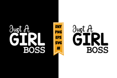 Just A Girl Boss Svg Designs Product Image 1