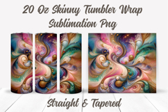 Alcohol Ink Tumbler Wrap, Marble Tumbler, Colorful Tumbler Product Image 2