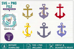ANCHOR BUNDLE SVG CUT FILE EMBELLISHMENTS &amp; SUBLIMATION Product Image 1