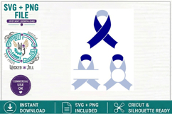 AWARENESS RIBBON HEALTH W/MONOGRAMS RIBBON#10 SVG CUT FILES Product Image 2