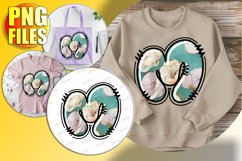 M Doodle Letter Valentine Whimsical Loving Vibe! Product Image 1