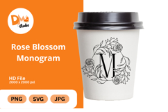 Rose Blossom Monogram Product Image 1