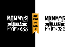 Mommy's Little Princess Svg, Funny Baby Svg Designs Product Image 1