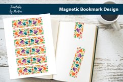 Vibrant Heart Magnetic Bookmark, Love Printable Bookmark Product Image 1