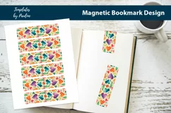 Vibrant Heart Magnetic Bookmark, Love Printable Bookmark Product Image 1