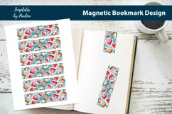 Vibrant Heart Magnetic Bookmark, Love Printable Bookmark Product Image 1