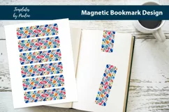 Colorful Heart Magnetic Bookmark, Love Printable Bookmark Product Image 1