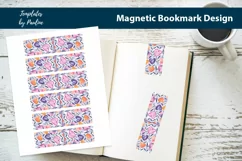 Vibrant Heart Magnetic Bookmark, Love Printable Bookmark Product Image 1
