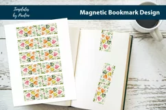 Colorful Heart Magnetic Bookmark, Love Printable Bookmark Product Image 1
