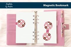 Donut Magnetic Bookmark Printable Printable, Print and Cut Product Image 3