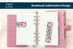 Vibrant Heart Magnetic Bookmark, Love Printable Bookmark Product Image 3