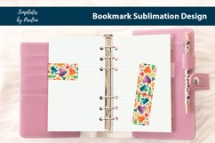 Vibrant Heart Magnetic Bookmark, Love Printable Bookmark Product Image 3