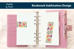 Vibrant Heart Magnetic Bookmark, Love Printable Bookmark Product Image 3
