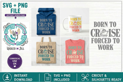 SVG Cruise Ship Boxed Born to Cruise Forced To Work Bundle Product Image 5
